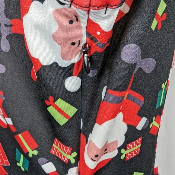 Styleworld Black Red Sleeveless Skater Dress Santa Christmas Bar Crawl Size XL - Picture 5 of 8